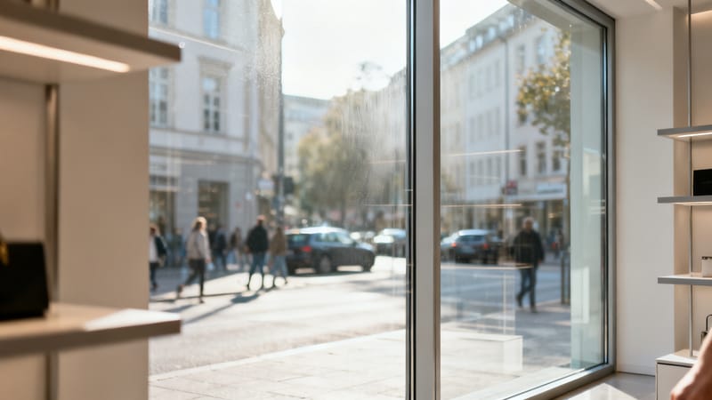 Wie oft sollten Fenster und Schaufenster gereinigt werden?