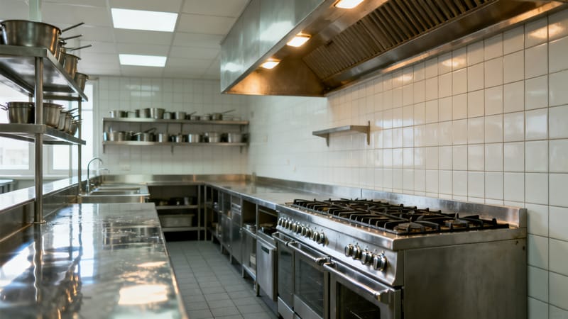 Sauberer Gastraum eines Restaurants in Hannover