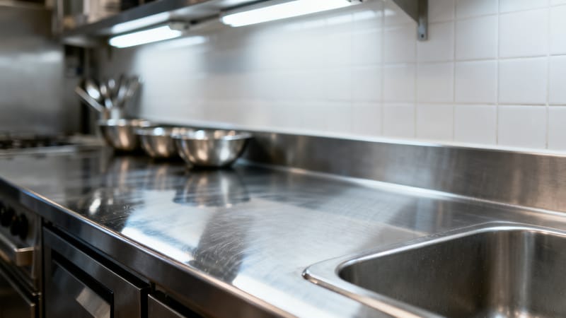 Gereinigter Gastraum mit gepflegten Tischen und Theke eines Restaurants in Hannover
