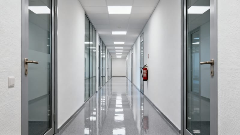 Verschiedene Reinigungsmittel und Prüfsymbole als Sinnbild für die unterschiedlichen Prüfinstitute