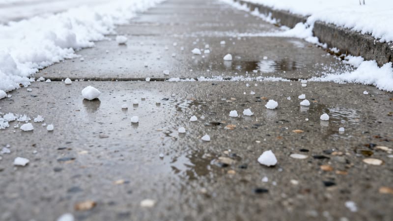 PDF-Aushang in einer Klarsichthülle im Hausflur als Sinnbild für das Endformat der Winterdienst-Plan-Vorlage